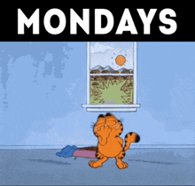 Mondays Garfield GIF - Mondays Garfield I Hate Mondays GIFs