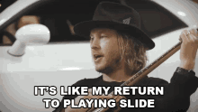 Its Like My Return To Playing Slide About Music GIF