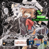 a poster with a cartoon character and the words what the hell is yoat on it