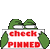 Pepe Check Pinned Sticker
