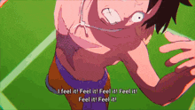 I Feel It Luffy GIF - I Feel It Luffy Power Up GIFs