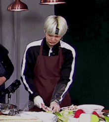 kpop preparing food crying funny