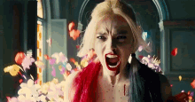 Harley Quinn Margot Robbie GIF - Harley Quinn Margot Robbie Scream GIFs