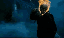 Ghost Rider GIF - Ghost Rider Onfire Punchedinfae GIFs