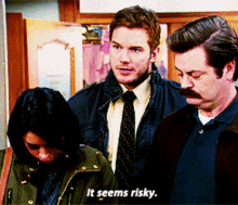 Parks And Rec Andy Dywer GIF - Parks And Rec Andy Dywer It Seems Risky GIFs