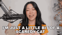 Im Just A Little Bit Of A Scaredy Cat Withwendy GIF - Im Just A Little Bit Of A Scaredy Cat Withwendy Kind Of A Coward GIFs