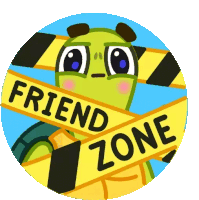Friend Zone Nonovio Sticker - Friend Zone Nonovio Bobby The Turtle Stickers