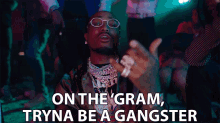 On The Gram Tryna Be A Gangster GIF - On The Gram Tryna Be A Gangster Instagram GIFs