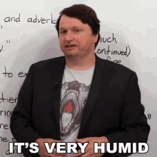Its Very Humid Alex GIF - Its Very Humid Alex Learn English With Alex GIFs