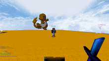 a screenshot of a minecraft game shows a pokemon named charmander
