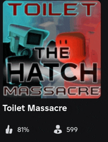 a video game called toilet the hatch massacre has a thumbs up