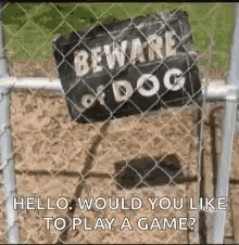 dog saw game would you like to play a game hello