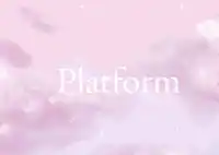 a pink background with the word platform written on it