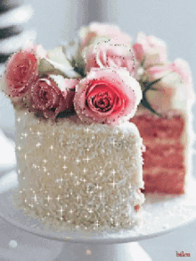 cake roses celebrate