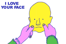 Love Your Face Squish GIF - Love Your Face Squish Pull GIFs