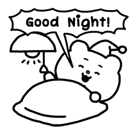 Good Night ベタックマ Sticker - Good Night ベタックマ Betakkuma Stickers
