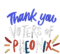 Thank You Election2020 Sticker - Thank You Election2020 Phoenix Stickers