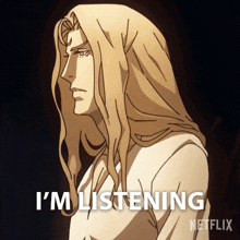 Im Listening Alucard GIF - Im Listening Alucard Castlevania GIFs