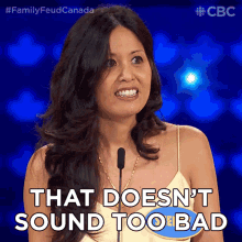 That Doesnt Sound Too Bad Sherry GIF - That Doesnt Sound Too Bad Sherry Family Feud Canada GIFs