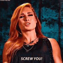Becky Lynch Wwe GIF - Becky Lynch Wwe Screw You GIFs