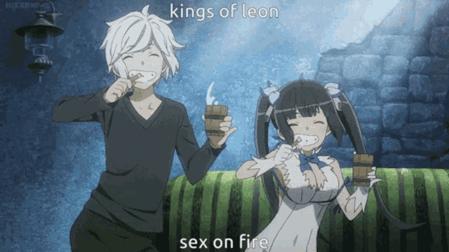 Kings Of Leon Sex On Fire GIF - Kings Of Leon Sex On Fire Anime Dance - Discover & Share GIFs