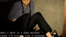 Good Defense Feeling Like A Criminal GIF - Good Defense Feeling Like A Criminal Fiona Apple GIFs