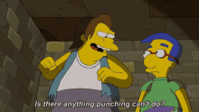 Punching Fighting GIF - Punching Fighting Simpsons GIFs