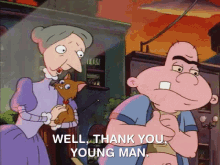 Mean Old Lady Hey Arnold GIF