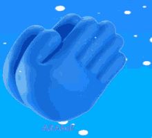 a pair of blue hands with the name aliabdi written below them