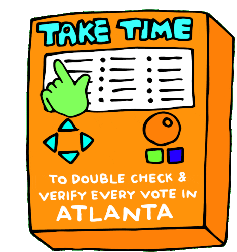 Take Time To Double Check Sticker - Take Time To Double Check Verify Every Vote Stickers