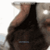 a blurred image of a person with the words alight motion above it