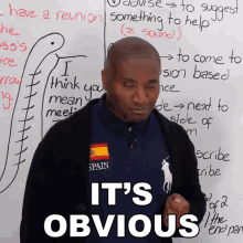 Its Obvious James Esl English Lessons GIF - Its Obvious James Esl English Lessons Obvious GIFs