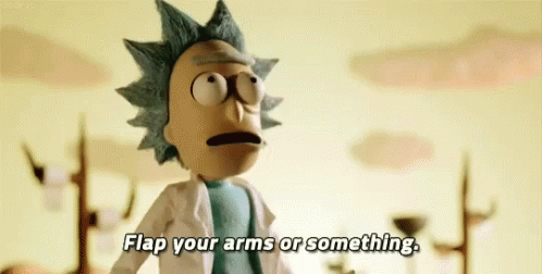 Rick And Morty Flap Your Arms GIF – Rick And Morty Flap Your Arms ...