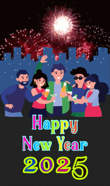 Happy New Year Happynewyear GIF - Happy New Year Happynewyear Happy New Year 2025 GIFs