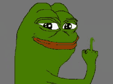 Cleaning Pepe GIF - Cleaning Pepe Middle Finger GIFs