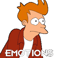 Emotions Philip J Fry Sticker - Emotions Philip J Fry Futurama Stickers