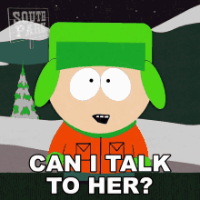 Can I Talk To Her Kyle Broflovski GIF - Can I Talk To Her Kyle Broflovski South Park GIFs