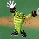 a picture of a cartoon character with the number 45 on the bottom right