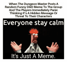 Dnd Calm Down Dnd Meme GIF - Dnd Calm Down Dnd Meme GIFs