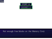 a computer screen that says port a socket i on it