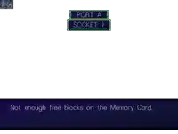 a computer screen that says port a socket i on it