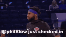 mitchell robinson just checked in phil2low knicks new york
