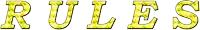 the word rules is displayed in gold letters on a white background