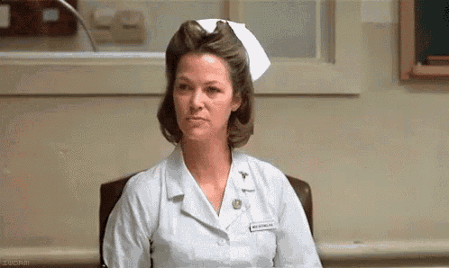 Nurse Ratched GIF - Nurse Ratched While - Discover & Share GIFs