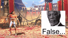 a picture of a man next to a picture of a woman that says false