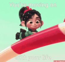 Vanellope Youre Moving On With Your Life GIF - Vanellope Youre Moving On With Your Life Still Here GIFs