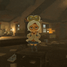 a video game character says check it in a room