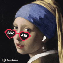 girl with a pearl earring podcast airpods asking ask me
