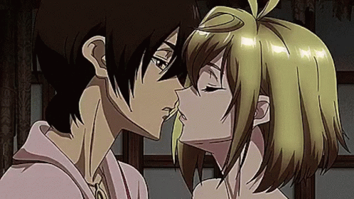 Anime Kissing GIF - Anime Kissing Couple - Discover & Share GIFs