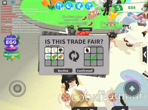 Ghost Bunny, Trade Roblox Adopt Me Items